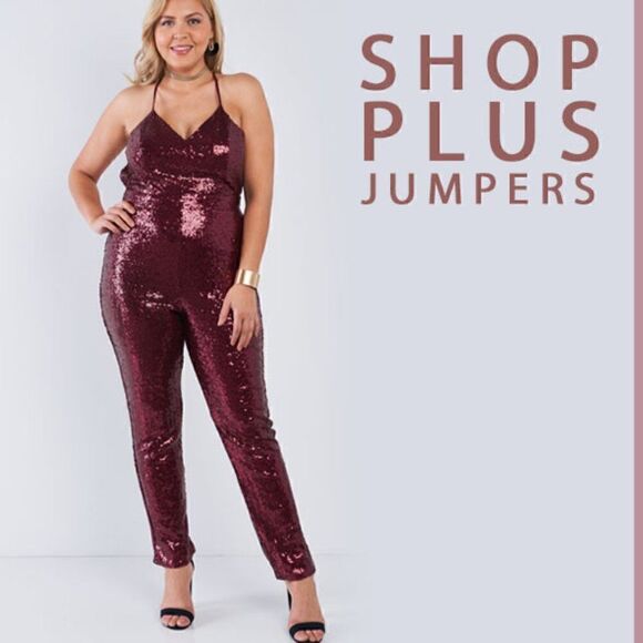 ❤💥NEW... JUST ARRIVED.. PLUS SIZE JUMSUITS❤💥‎ - Picture 1 of 1